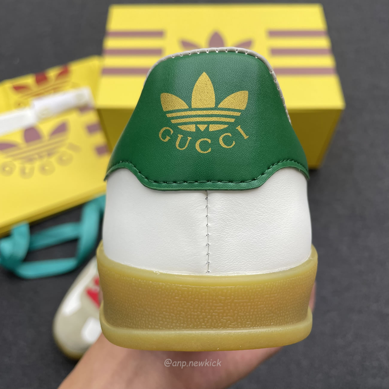 Adidas X Gucci Gazelle White Green Red 726487 Aaa43 9547 (13) - www.newkick.vip